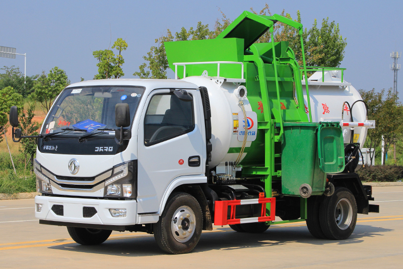 國六小多利卡 4.5方 餐廚垃圾車(圓罐)